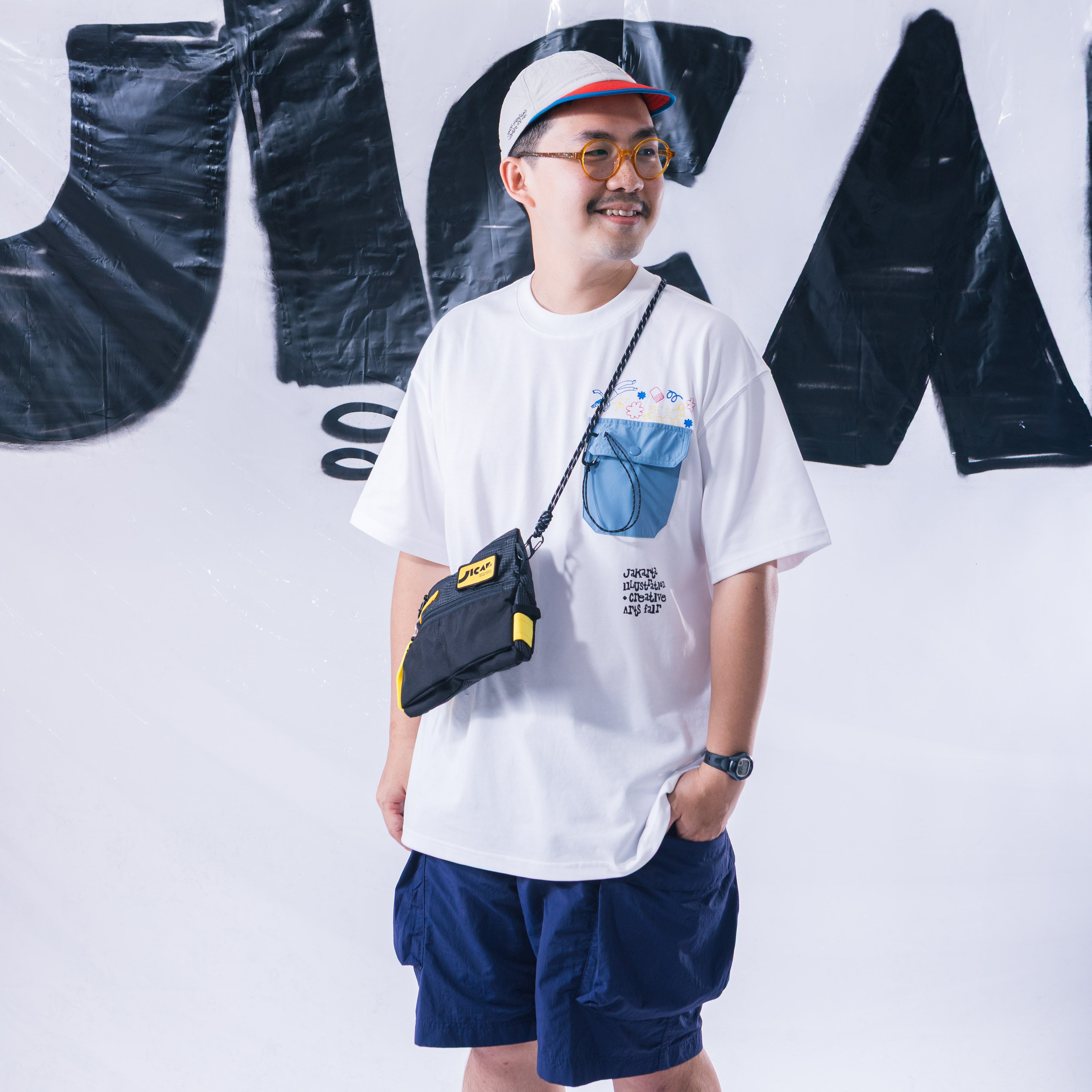 WAKAIGO X JICAF PLUGGY CROSS BODYBAG SLINGBAG