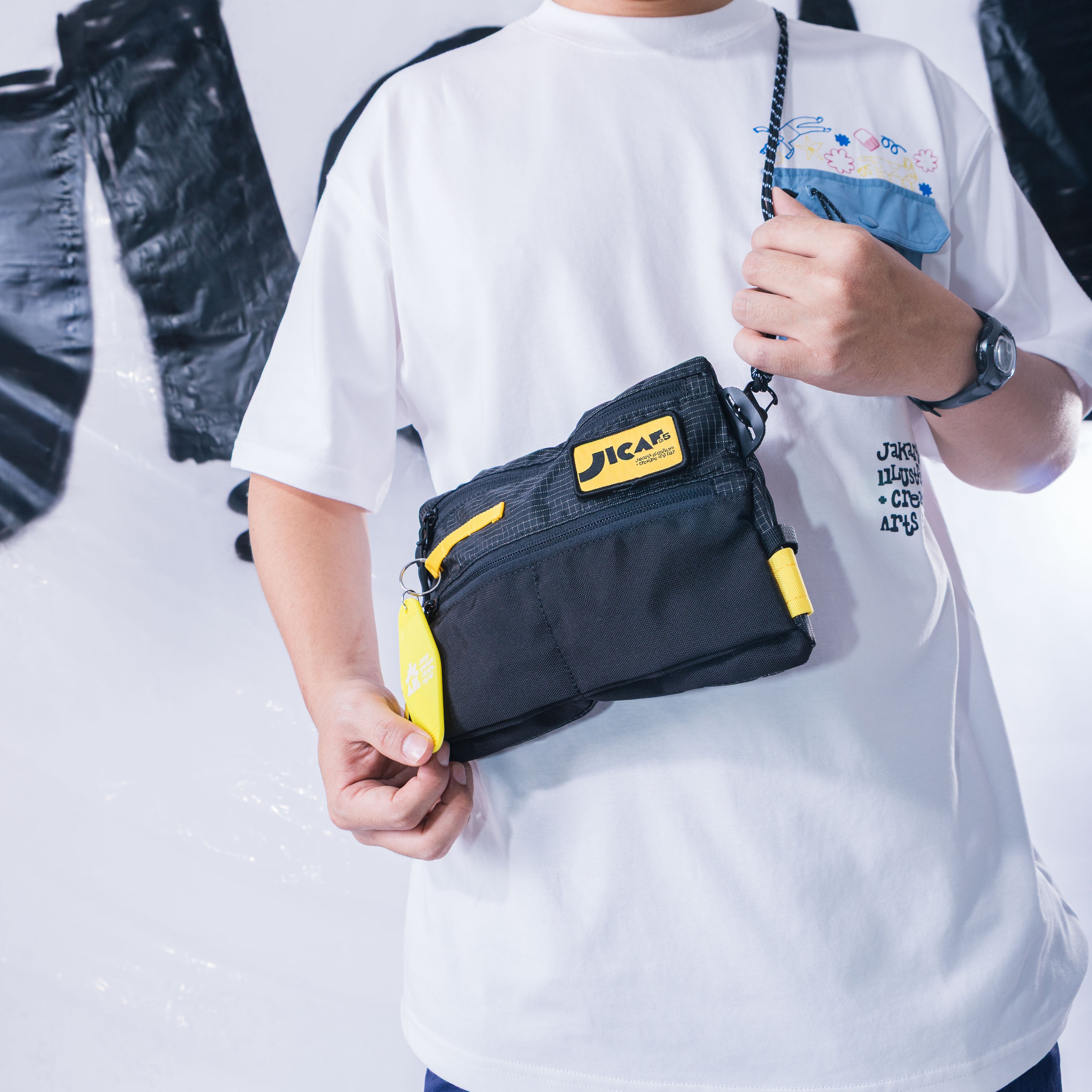 WAKAIGO X JICAF PLUGGY CROSS BODYBAG SLINGBAG
