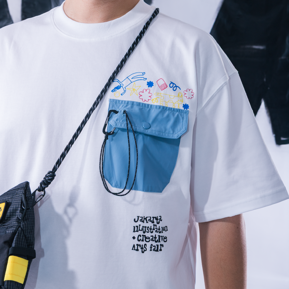 WAKAIGO X JICAF CHIEF POCKET TEES T-SHIRT