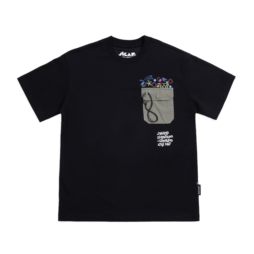 WAKAIGO X JICAF CHIEF POCKET TEES T-SHIRT