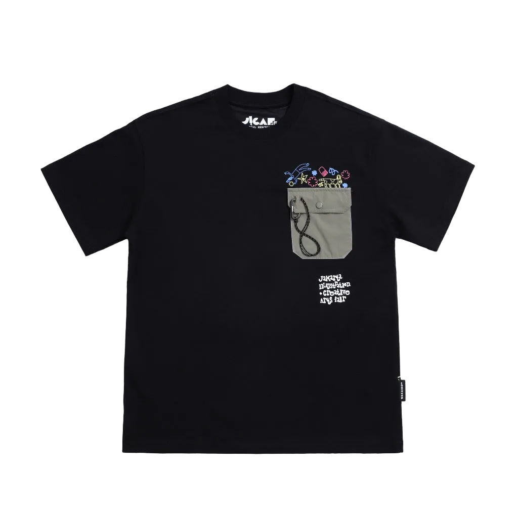 WAKAIGO X JICAF CHIEF POCKET TEES T-SHIRT